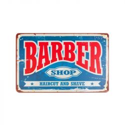 Plechová retro cedule Barbershop B006