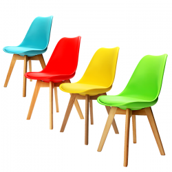 Plastové židle barevné
