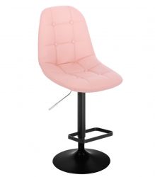  Barová židle SAMSON na černém talíři - růžová