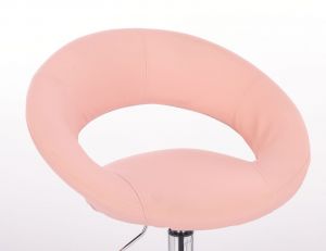 Kosmetická židle NAPOLI na zlatém talíři - růžová