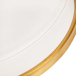 Kosmetický taburet H4 - bílé zlato