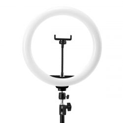 GLOW Kruhová lampa RING 13" RBG bsc s 10 W se stativem - černá