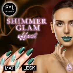 Pyl na zdobení nehtů - Efekt Shimmer Glam 06