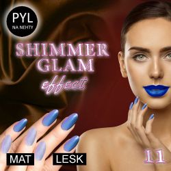 Pyl na zdobení nehtů - Efekt Shimmer Glam 11