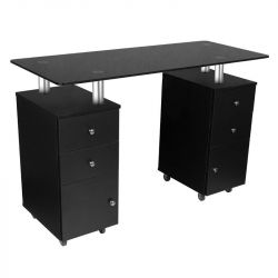Kosmetický stolek GLASS 317 černý